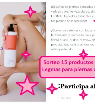 sorteo gel frío para piernas cansadas legmas