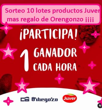 sorteo juver 10 lotes de productos mas regalo de Orengonzo