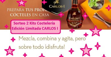 sorteo kits coctelería brandy carlos I