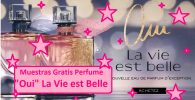 Muestras Gratis Perfume oui La Vie est Belle de Lancome