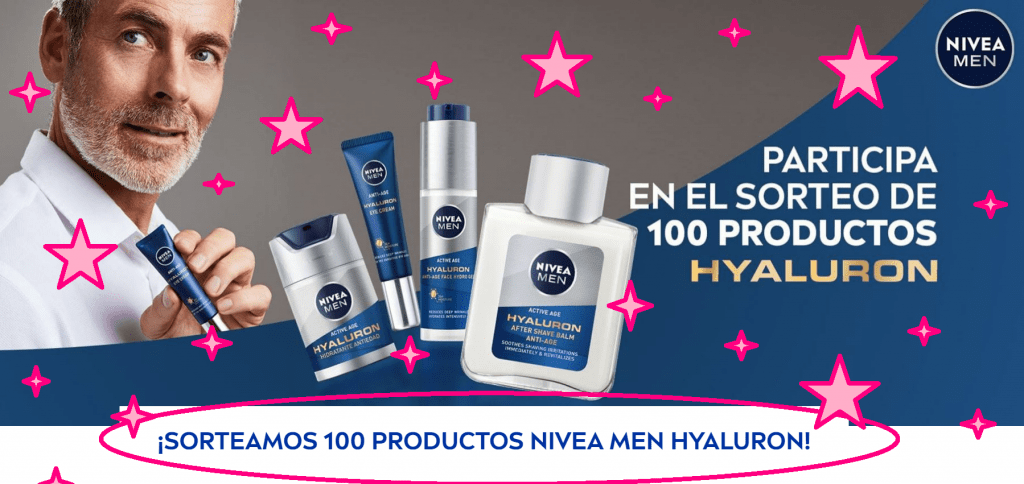 Probr Gratis Nivea Men HYALURON. Muestras Gratis Nivea para Hombres