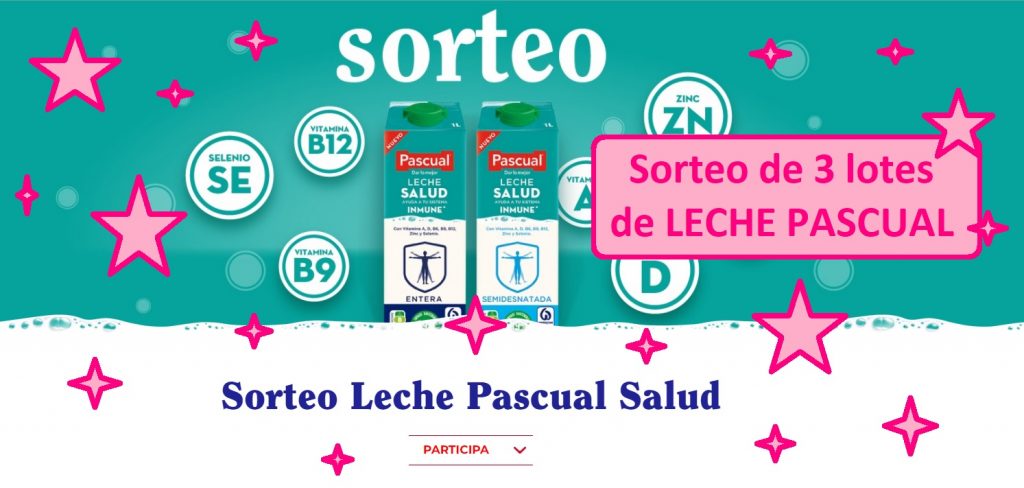 Sorteo de 3 lotes de leche pascual