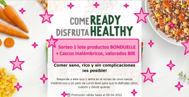 sorteo lote productos bonduelle mas cascos inalámbricos