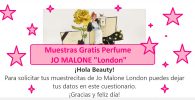 Muestras Gratis Perfume Jo Malone London