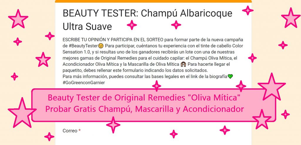 Beauty Tester de Original Remedies champú, acondicionador y mascarilla