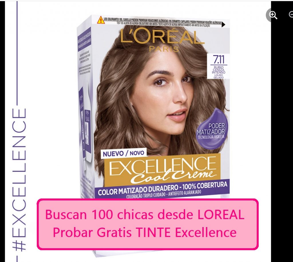 Probar Gratis Tinte para el cabello de LOREAL EXCELLENCE COOL CREME