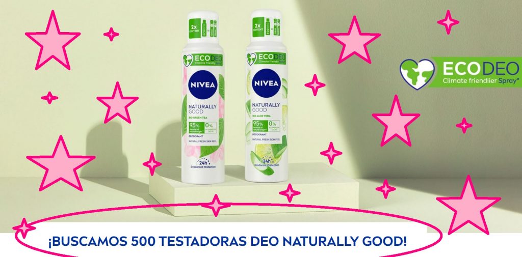 probar gratis nivea DESODORANTE naturally good