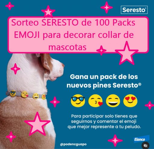 sorteo 100 packs pines emoji pra decorar collar de mascotas