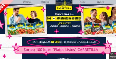 sorteo 100 platos listos carretilla