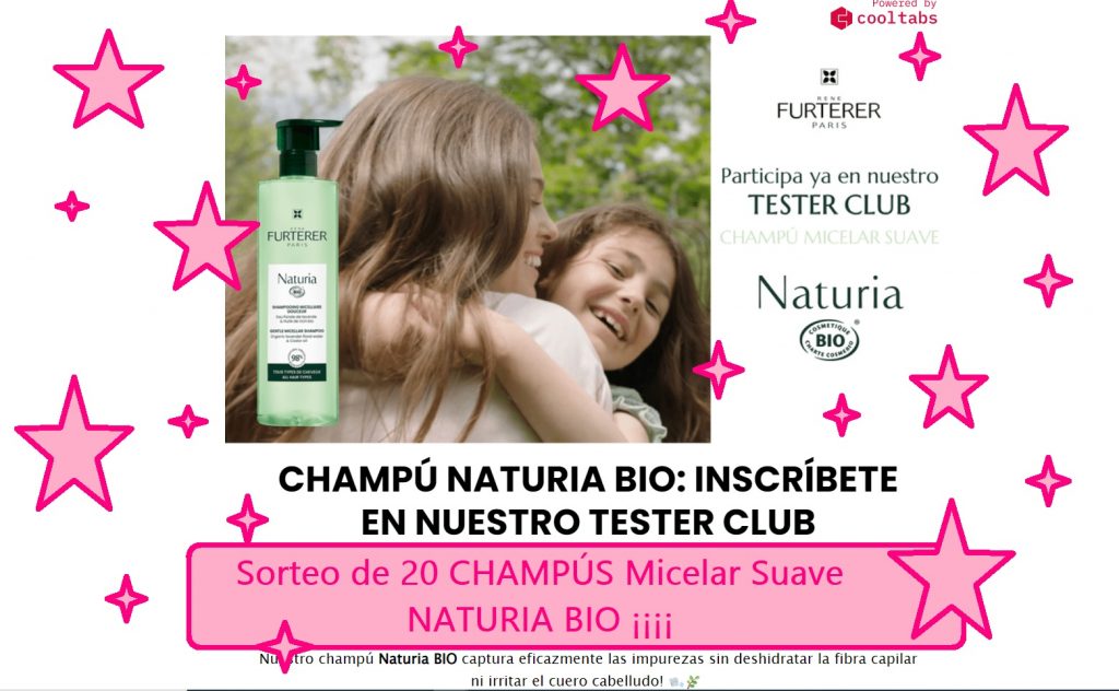 sorteo de 20 champús NATURIA BIO