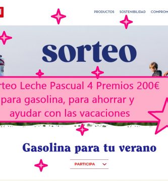 sorteo leche pascual de 4 premios de 200 euros para gasolina