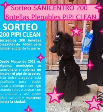 sorteo sanicentro 200 Botellas Plegables PIPI CLEAN