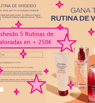 sorteo shisheido de 5 rutinas belleza completas