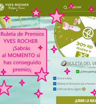 Ruleta de premios Yves Rocher