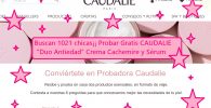 probar gratis caudalie duo antiedad crema cachemire y sérum