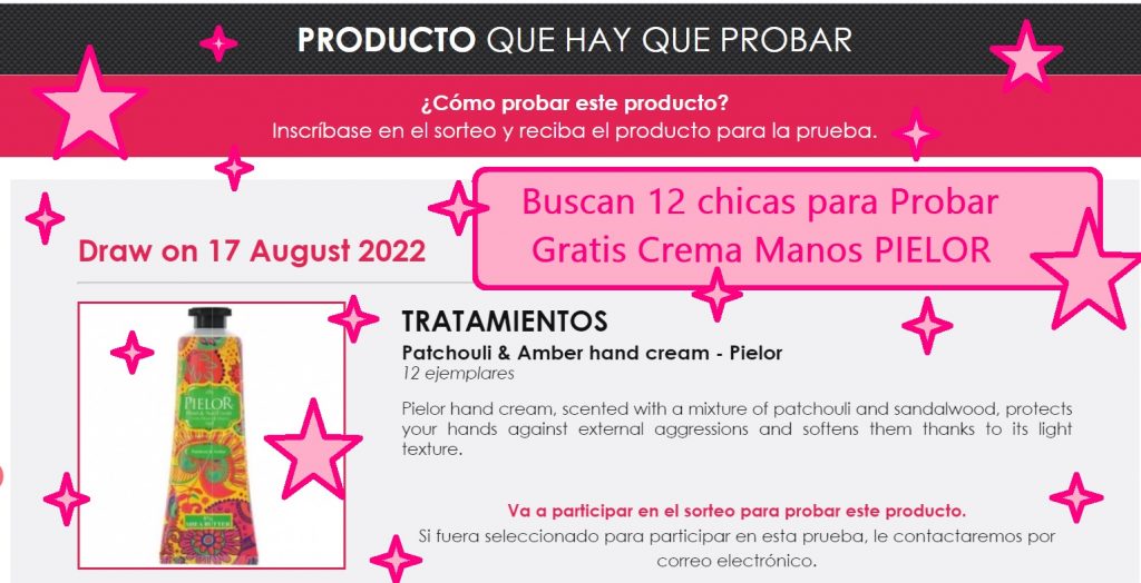 probar gratis crema de manos con free cosmetic testing