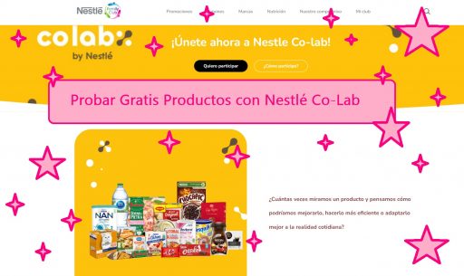 probar gratis productos Nestlé con Nestlé CO LAB