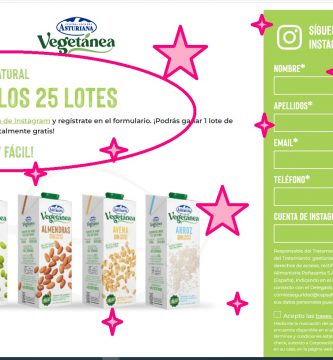 sorteo de vegetanea de 25 lotes de productos