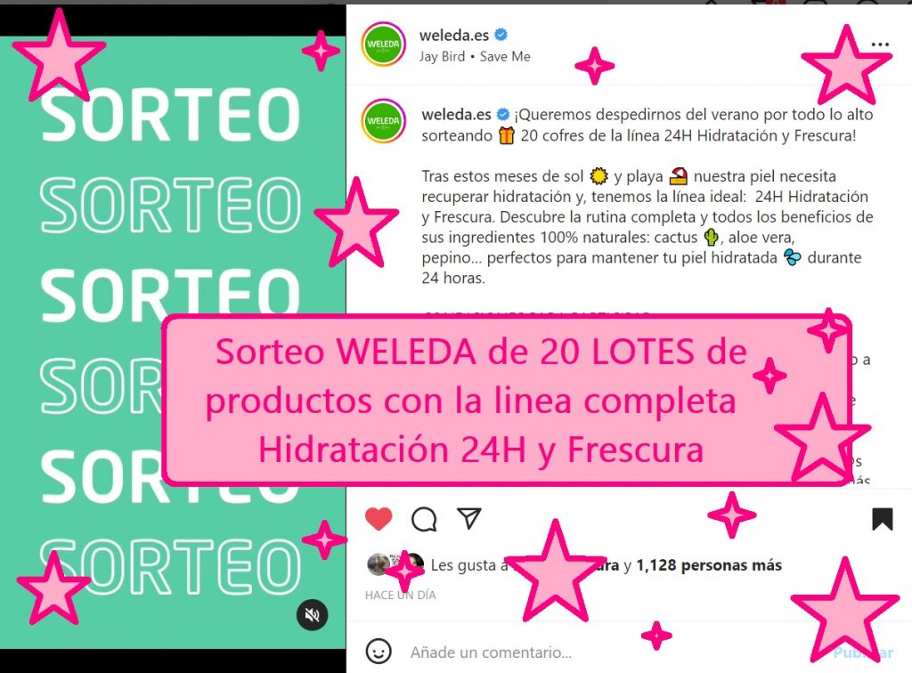 sorteo de 20 cofres weleda
