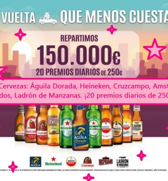 sorteo heineken de 20 premios diarios de 250 euros cada día