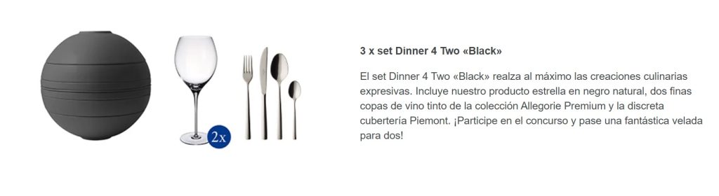 sorteo villeroy & Boch