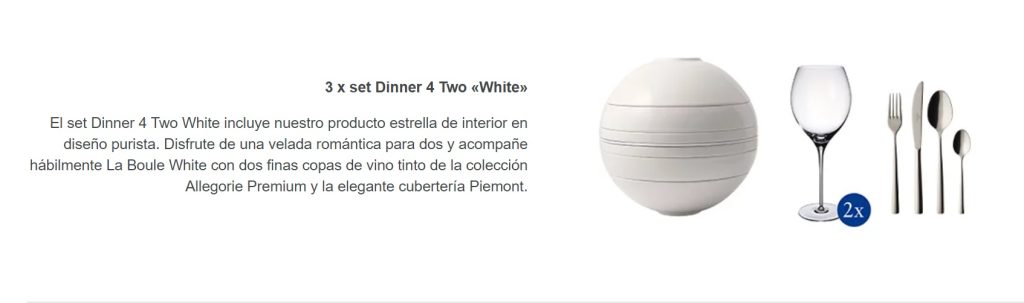 sorteo villery & Boch La Boule Blanca