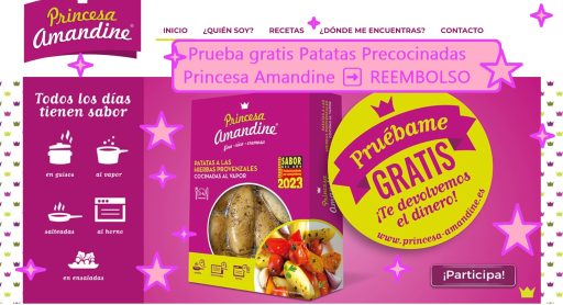 probar gratis patatas princesa amandine REEMBOLSO