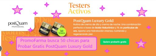 Probar Gratis crema de dia y de noche PostQuam Luxury Gold