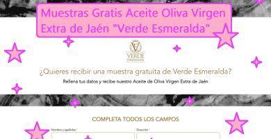 muestras gratis aceite de oliva virgen extra de jaen VERDE ESMERALDA