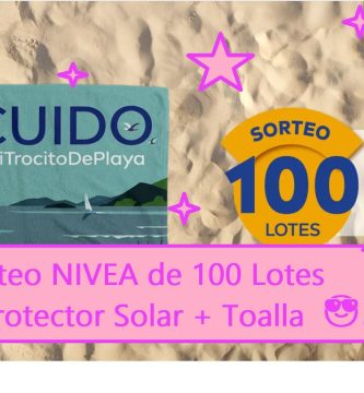 sorteo nivea 100 lotes toalla + protector solar