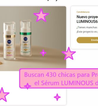 Buscan 430 chicas para probar gratis serum luminous de Nivea