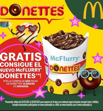Consigue un McFlurry Gratis por la compra de dos paquetes de Donettes