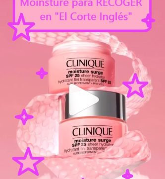 Muestras Gratis CLINIQUE MOINSTURE para RECOGER en los stand de El Corte Inglés
