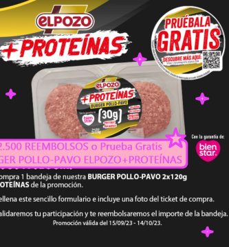 REEMBOLSO Probar Gratis Hamburguesas el pozo Burguer Pollo - Pavo Proteína