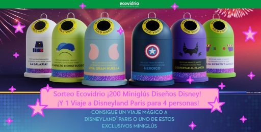 Sorteo Ecovidrio de 200 Miniglús y 1 Viaje a Disneyland Paris