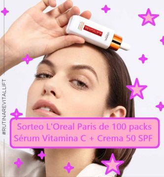 Sorteo L'Oreal Paris de 100 packs Sérum Vitamina C + Crema 50 SPF