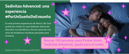 buscan 700 personas para probar gratis sedivitax advanced, una ayuda para el sueño.