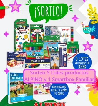 sorteo ALPINO de 5 lotes de productos para la vuelta al cole