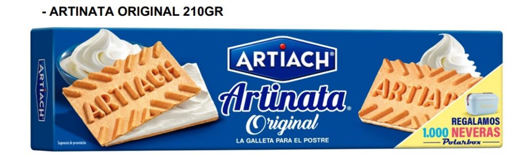 sorteo Galletas ARTINATA ORIGINAL 210GR