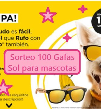 sorteo adtab de 100 gafas de sol para perros y mascotas