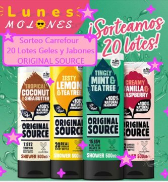 sorteo carrefour de 20 Lotes de Geles y Jabones ORIGINAL SOURCE