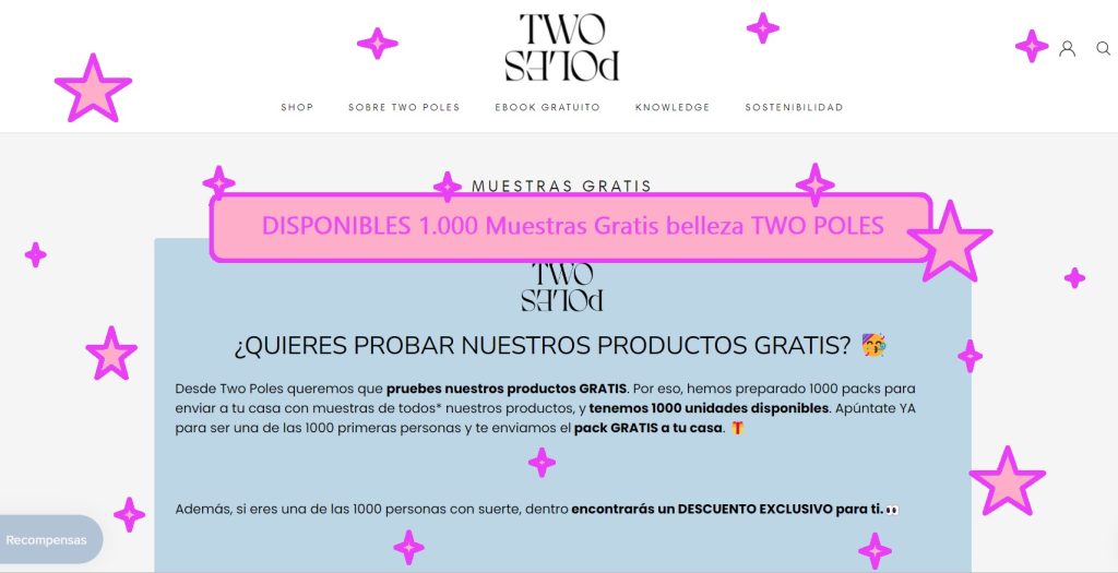 Muestras Gratis belleza TWO POLES