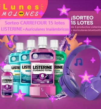 Sorteo Carrefour de 15 Lotes LISTERINE mas Auriculares Inalámbricos