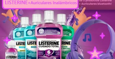 Sorteo Carrefour de 15 Lotes LISTERINE mas Auriculares Inalámbricos