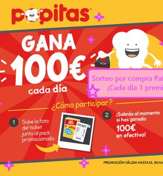 Sorteo por compra Palomitas POPITAS de 1 premio diario de 100€