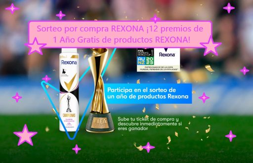 Sorteo por compra REXONA ¡12 premios de 1 Año Gratis de productos REXONA!