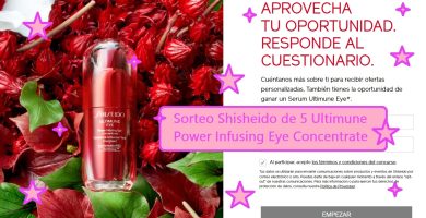 sorteo de Shisheido de 5 Ultimune Power Infusing Eye Concentrate