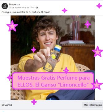 Muestras Gratis Perfume para ELLOS, El Ganso "Limoncello"