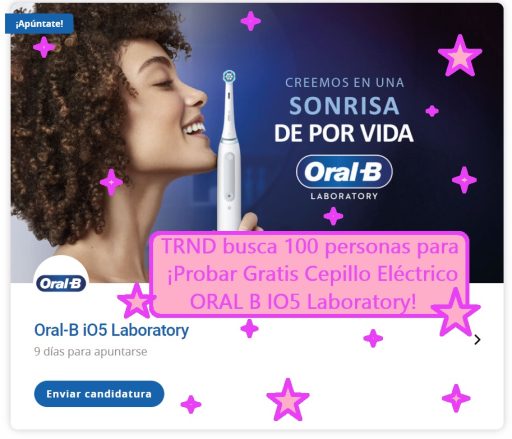 Probar Gratis cepillo eléctrico Oral-B iO5 Laboratory