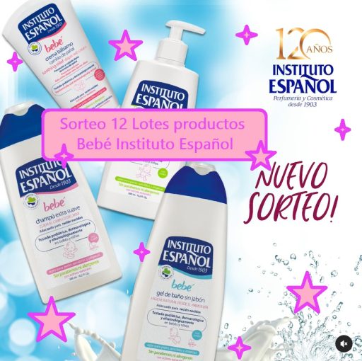 Sorteo 12 Lotes productos bebé Instituto Español